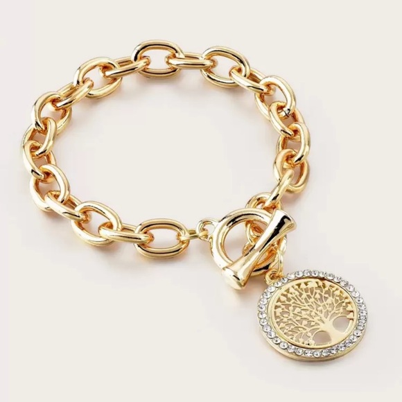 Gold Tree of Life Bracelet - Picture 1 of 3